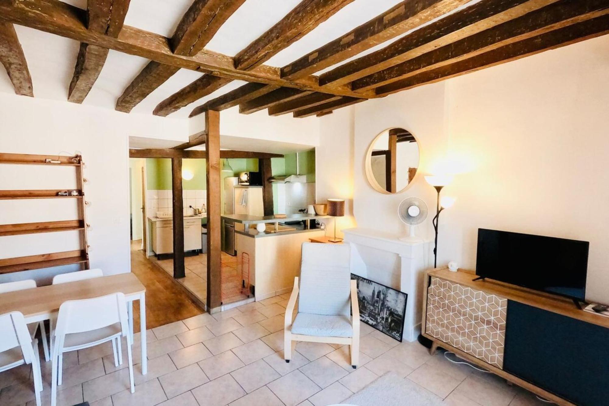 Fontainebleau Rue Grande - Chez Alexis Apartment Exterior foto